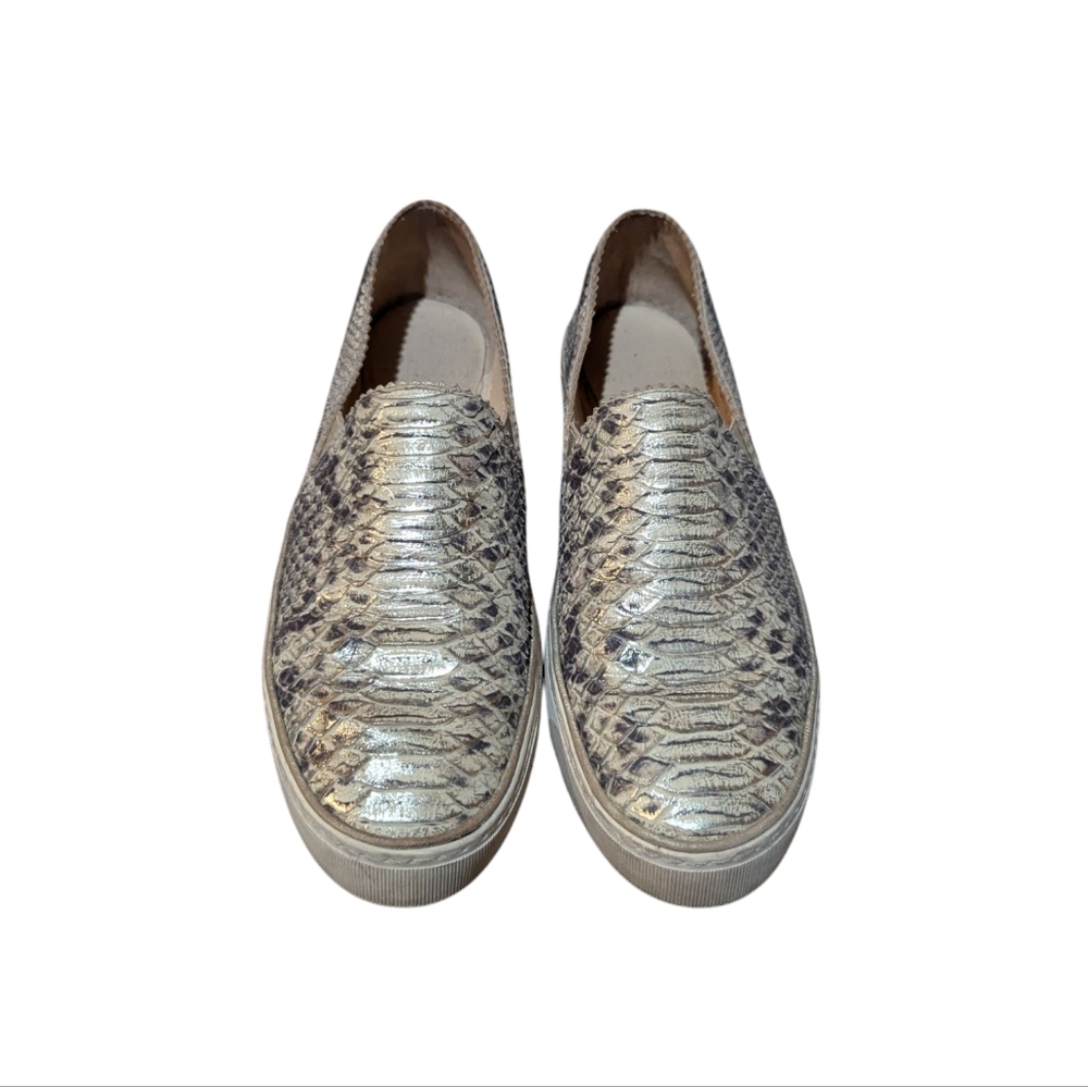 Stuart Weitzman Snake Print Slip-On Sneaker 8 Ani… - image 3